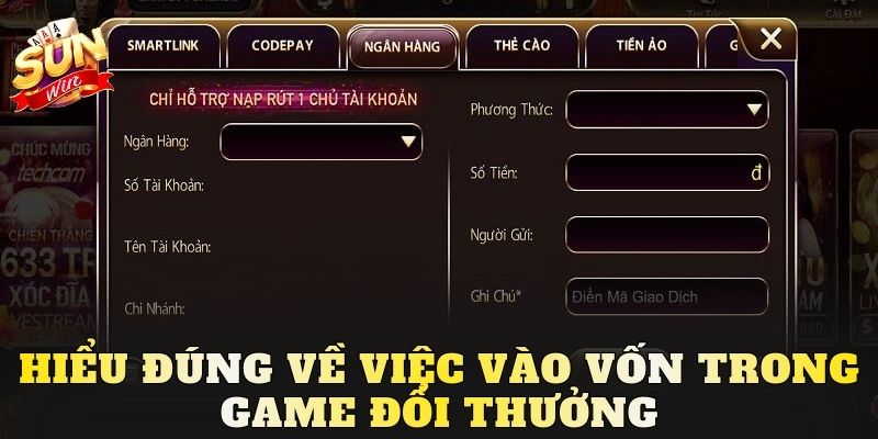 Hiểu đúng về việc vào vốn trong game đổi thưởng